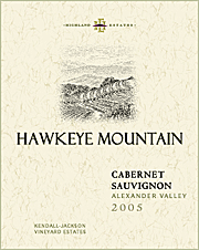 Kendall Jackson 2005 Cabernet Sauvignon Hawkeye